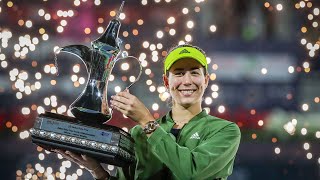 Highlights Garbiñe Muguruza beats Krejcikova for 2021 Dubai Duty Free Tennis Championships title [upl. by Modestia]