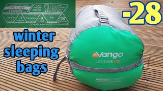 EXTREME WINTER SLEEPING BAG 28 vango latitude 400 [upl. by Straub]