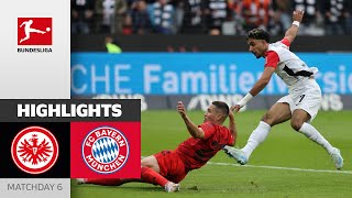 SGE Saves Draw In Injury Time  Eintracht Frankfurt  Bayern München 33  Highlights  MD 6 [upl. by Beverley392]