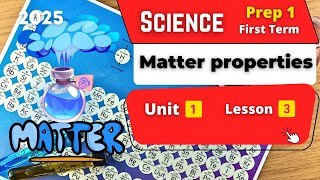 Matter and Its Properties  Prep1  Unit 1  Lesson 3  Science [upl. by Macy880]