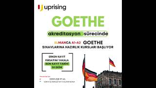 Goethe Sınavlarına Hazırlık Kurslarımız Başlıyor [upl. by Terrijo]