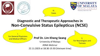 ASNA Webinar Diagnostic and Therapeutic Approaches in NonConvulsive Status Epilepticus NCSE [upl. by Singhal770]