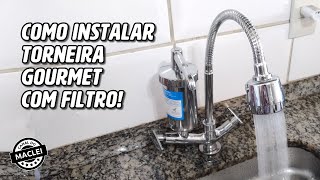 COMO INSTALAR TORNEIRA COM FILTRO EQUATION GOURMET [upl. by Yrennalf]