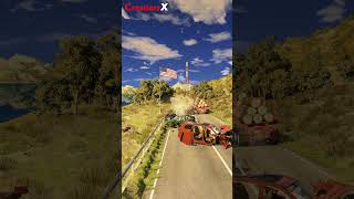 Realistic Car Crash Simulation 14  BeamNGdrive [upl. by Tyika]