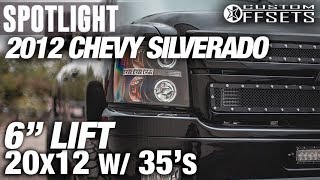 Spotlight  2012 Chevy Silverado 2500HD 6” lift 20x12 44’s and 35s [upl. by Ives]