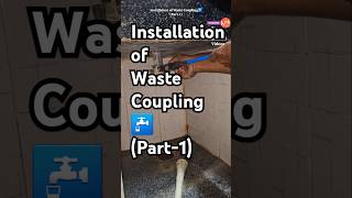 Installation of Waste Coupling 🚰1 kitchen kitchensink sink waste coupling home shorts yt [upl. by Naened]