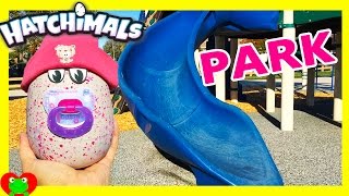 Baby Hatchimal Opening Plays At Park Sister Draggle or Penguala [upl. by Orazio]