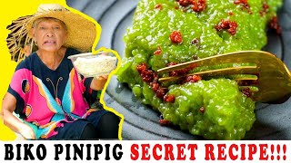 Biko Pinipig Recipe  Secret Recipe by Old Lady Cooks  Biko  Biko with Pinipig by Lola Vlogger [upl. by Ahsiekar]