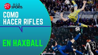 HAXBALL TUTORIAL  COMO HACER RIFLES  Haxball All Stars cl [upl. by Anertac]