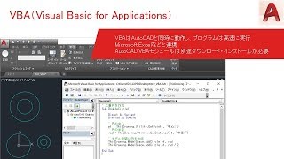 AutoCAD  AutoCAD VBAを使い、Excelデータから作図 [upl. by Lezned]