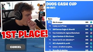 Clix 1ST PLACE Duo Cash Cup Finals🏆 [upl. by Rayle512]