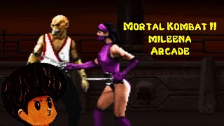 Mileena Mortal Kombat 2 Arcade Playthrough [upl. by Sueahccaz]