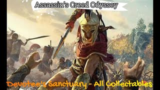 Devotees Sanctuary  Southern Sporades  All Collectables  Assassins Creed® Odyssey  Walkthrough [upl. by Anelim]