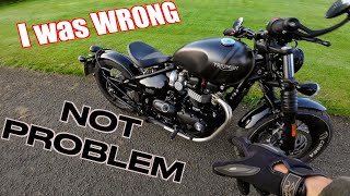 I was WRONG about this Triumph Bobber PROBLEM [upl. by Yemane]