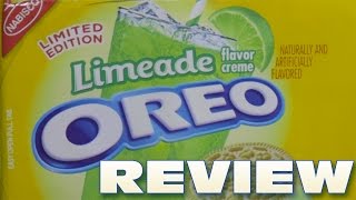 Limeade Oreo Cookie Review  Oreo Oration [upl. by Boylston]