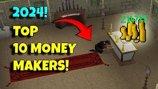 TOP 10 MONEYMAKERS 2024 OSRS RUNEWILD RSPS  MASSIVE GIVEAWAY [upl. by Nniw537]