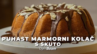 Puhast marmorni kolač s skuto l Fitnes recepti l GymBeam [upl. by Ramsden790]