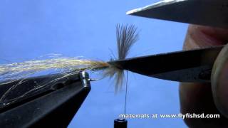 Fly Tying with Hans CDC Split Wing Sparkle Dun [upl. by Jillana674]