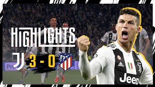 HIGHLIGHTS  Juventus 30 Atletico Madrid  Ronaldo greatest hattrick  UEFA Champions League [upl. by Alasteir]