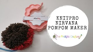 Perfect Pompoms  How to use the KnitPro Nirvana Pompom Makers [upl. by Marmawke347]