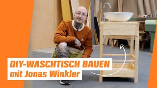 Waschtisch aus Holz selber bauen – mit Jonas Winkler 💪 [upl. by Pacificia]