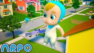 Superhero Arpo Has a CRAZY Dream  ARPO The Robot  Robot Cartoons for Kids  Moonbug Kids [upl. by Ocirema33]