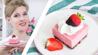 🍓КЛУБНИЧНЫЙ ЧИЗКЕЙК СУФЛЕ БЕЗ ВЫПЕЧКИ 🍓 [upl. by Dayna]