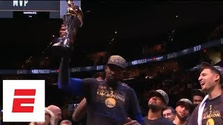 FULL Kevin Durants 2018 NBA Finals MVP acceptance speech  ESPN [upl. by Secnarfyram889]