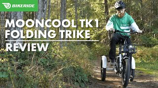 Mooncool TK1 Folding ETrike Review  BikeRidecom [upl. by Uhthna637]