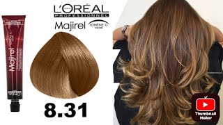 831 Majirel Hair colour Light Blonde Hair colour Tutorial￼ direct with 30 Vol ￼ [upl. by Mechelle]