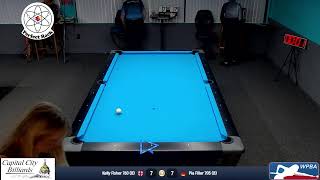 2024 WPBA Capital City Billiards Invitational Kelly Fisher vs Pia Filler [upl. by Kape]