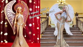 Making THE Angel Barbie dress amp wings [upl. by Sedecram]