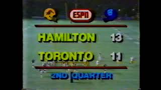 CFL 1982 HAMILTON TIGER CATS AT TORONTO ARGONAUTS [upl. by Salamone599]