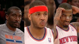 20140310  Amare Stoudemire Carmelo Anthony amp JR Smith Full Combined Highlights vs 76ers [upl. by Enyledam218]