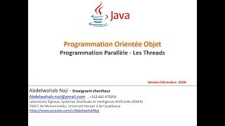 JAVA  THREAD  PROGRAMMATION PARALLELE [upl. by Aleyam]