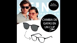 Descubre Clip On gafas graduadas  de sol en una misma montura [upl. by Enomed]