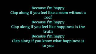 Pharrell Williams  Happy LYRICS [upl. by Eanyl144]