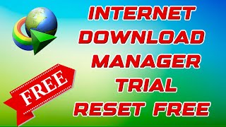 How to Reset IDM Trial for Free Lifetime [upl. by Gurolinick]