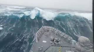 Ships in Storms  10 TERRIFYING MONSTER WAVES Hurricanes amp Thunderstorms at Sea [upl. by Syd573]