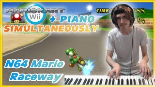 Piano Kart Wii N64 Mario Raceway 212829 [upl. by Ike]