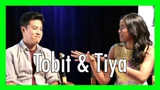 Tobit Raphael amp Tiya Sircar interview  The Internship  iJustine [upl. by Eatton627]