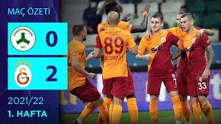 ÖZET GZT Giresunspor 02 Galatasaray  1 Hafta  202122 [upl. by Bigg]