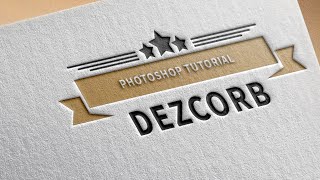 How to Create Professional Logo Design in Photoshop cs6  Tutorial [upl. by Akinor]