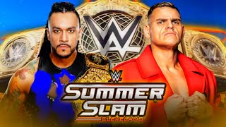 Damian Priest vs Gunther World Heavyweight Championship Full Match WWE SummerSlam 2024 Highlights [upl. by Bonacci]