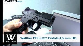 Walther PPS CO2 Pistole 45 mm BB Schusstest CO² Waffentest wwwwaffenfuzzide [upl. by Nomor]