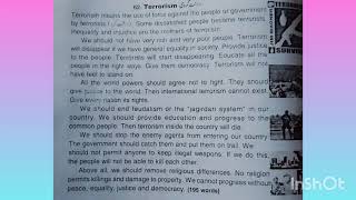 Essay in English on Terrorism  Paragraph on Terrorism in English [upl. by Vallo27]