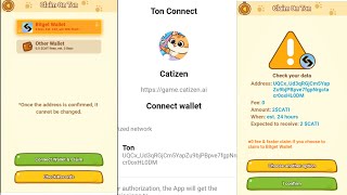 Catizen Airdrop Claim  Withdraw CATI token to Tonkeeper and Bitget [upl. by Nerrej375]