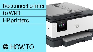 How to reconnect an HP printer to a wireless network  HP printers  HP Support [upl. by Leelah]