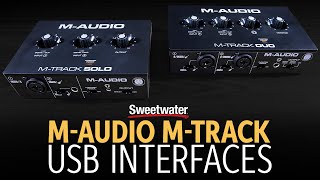 MAudio MTrack USB Audio Interfaces Overview [upl. by Glimp]