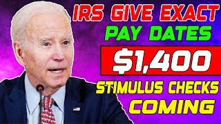 IRSs 2024 EXACT PAY DATES 1400 4TH STIMULUS CHECK LANDING IN BANKS  SOCIAL SECURITY SSI INCLUDED [upl. by Dougherty680]